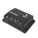 Renogy Wanderer Li 30A 12V PWM Negative Ground Solar Charge Controller Solar Panel Regulator w/ Temp Sensor Function Fit for Lithium, Sealed, Gel, and Flooded Batteries, Wanderer Li 30A