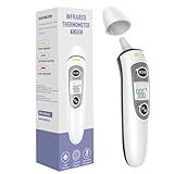 Ear Thermometer for Adults and Kids, Digital Accurate Ear and Forehead Thermometer with Fever Alarm, 1 Second Fast Result, Easy to use, 2 in 1 Mode
