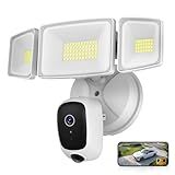 Onforu Hardwired Floodlight Camera Outdoor, 5500LM 2K HD Security Camera with Lights, Color Night Vision, Custom Motion Zones, 2-Way Audio, Built-in Siren, 24/7 Record, 2.4GHz WiFi, Works with Alexa