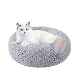 Cat Beds for Indoor Cats, 20 Inch Dog Bed for Small Melium Large Dogs, Washable-Round Pet Bed for Puppy and Kitten with Slip-Resistant Bottom