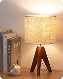EDISHINE Tripod Table Lamp, Small Cute Bedside Lamp, 14.2 Inch, E26 Base
