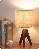 EDISHINE Tripod Table Lamp, Small Cute Bedside Lamp, 14.2 Inch, E26 Base