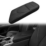 Muslogy Center Console Armrest Cover Fit for Toyota Camry 2018-2024 Accessories, Comfort Armrest Pad Console Lid Cushion Vegan Leather Regular Thick