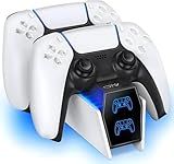 OIVO PS5 Controller Charger, 2H Fast Charger with 2 Cable Types, PS5 Charging Station for PlayStation 5 Controllers P4 Interactive Figure