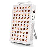 BONTANNY Red Light Therapy, 630/660/810/830/850nm 5 Wavelengths Red Near Infrared Light Device with 60 Dual Chip Clinical Grade LEDs, Remote Control, Timer for Face, Body, Pain Relief, BO-300 (White)