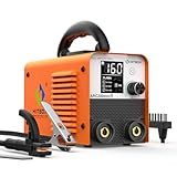 HITBOX Stick Welder 110V Digital Display 200A Duty Cycle 60% ARC Lift TIG Welding Machine LCD Display IGBT Inverter Portable MMA Welder with Hot Start, Arc Force, VRD and Anti Stick