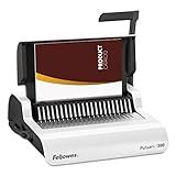 Fellowes Pulsar+ Comb Binding Machine, School Supplies & Classroom Organization Manual Binder, 20-Sheet Punch Capacity, Includes 10-Pack Starter Kit (5006801)