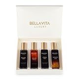 Bella Vita Organic Man Luxury Perfume Gift Set 4x20 ML for Men with Dominus, Oud, CEO, Impact Perfume|Woody, Citrusy Long Lasting EDP & EDC Fragrance Scent |80 ML