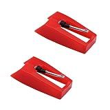 Record Player Needle, Gartopvoiz Diamond Stylus Replacement for Turntable, LP, Phonograph(Pack of 2) by Gartopvoiz