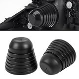 wuyaoyao 2PCS Car Headlight Dust Covers, 4 Inch Dustproof Rubber Headlight Cover for 68/75/80/85/90/95/100/105mm Bulbs, Waterproof Auto Headlamp Seal Cap Protector for Most Vehicles