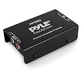 Pyle Phono Turntable Preamp - Mini Electronic Audio Stereo Phonograph Preamplifier with RCA Input, RCA Output & Low Noise Operation Powered by 12 Volt DC Adapter - PP999