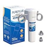 PUREPLUS Under Sink Water Filter System, 22000 Gallons, 99.99% Chlorine Reduction, NSF/ANSI 42 Certified,Removes Heavy Metals,Chlorine, Direct Connect Under Counter Water Filtration System