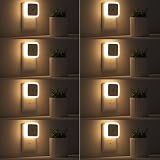 Sujeet Night Light, Night Lights Plug into Wall 8-Pack, Nightlight Plug in Night Light, Dusk to Dawn Night Lamp Led (Warm White)