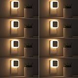 Sujeet Night Light, Night Lights Plug into Wall 8-Pack, Nightlight Plug in Night Light, Dusk to Dawn Night Lamp Led (Warm White)