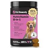 10-in-1 Dog Multivitamin Supplement with Glucosamine & Probiotics - Hip & Joint Support, Digestive Health, Immune Support, Heart & Skin - All-in-One Daily Vitamins & Omega-3s for Dogs (Chicken 180 Ct)