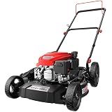 AMERISUN 21" Gas Push Lawn Mower,144cc 4-Stroke OHV Engine,2-in-1 Mowing