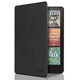 CoBak Case for Kindle Paperwhite 12th Gen 2024 (7") & Colorsoft Signature Edition - All New PU Leather Cover with Auto Sleep Wake Feature for Paperwhite Signature 2024 Released, Black