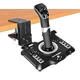 HTLAKIKJ Desk Mount for Flight Sim Joystick-Compatible with Logitech G Extreme 3D Pro Joystick and Turtle Beach VelocityOne Flightstick for Xbox and Windows Enduring Metal Holder (No Joystick)