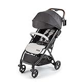 Ingenuity Ingenuity 3Dquickclose CS+ Compact Fold Stroller – Lightweight Stroller with Oversized Canopy, Extra-Large Storage and Compact Fold, Gray