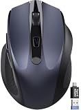 Wireless Mouse for Laptop, Quiet Cordless Computer Mice for Office & Travel