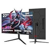 27 Inch Gaming Monitor 165Hz/144Hz,QHD 2560x1440 Built-in Speakers 104% sRGB Computer Monitor, Height/Pivot/Swivel/Tilt Adjustable Vertical Monitor, HDR,Support FreeSync, DP,HDMI, VESA Compatible