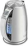 Cuisinart PerfecTemp 1.7-Liter Electric Kettle, Cordless Electric Tea Kettle, 1500W for Fast Heat-Up, 6 Preset Temperatures, 30-Minute Keep Warm, Stay Cool Nonslip Handle, CPK-17P1
