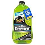 Meguiar's Hybrid Ceramic Wash & Wax - Sophisticated Car Wash Gently Cleans and Adds Shine and Slickness While Boosting Paint with Hybrid Ceramic Wax and Extreme Water Beading - 48oz
