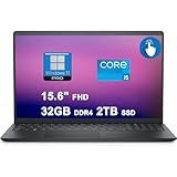 Dell Inspiron 15 3520 Business Laptop | 15.6" FHD Anti-Glare Multi-Touch | 11th Gen Intel 4-Core i5-1155G7 Processor | 32GB DDR4 2TB SSD | Intel Iris Xe Graphics | Waves MaxxAudio Pro Win11Pro Black