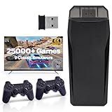 Wireless Retro Game, 25000+ Games Built-in, 4K HDMI Output, 9 Emulators, Dual 2.4GHz Wireless Game