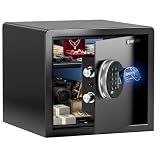 Grimtron 20LB Biometric Safe with Fingerprint Lock, 3-8 Digit PIN