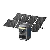 Anker SOLIX C300 Portable Power Station with 60W Solar Panel, 288Wh, 300W