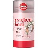 Onyx Professional Cracked Heel Repair Balm Stick for Dry Cracked Feet Treatment, Coconut Scent, 1 pack - Moisturizing Foot Balm, Rolls On, Cracked Heel Treatment