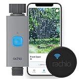Rachio Smart Hose Timer with WiFi Hub for Outdoor Watering | Easy Faucet Install, Automate Water & Sprinkler Schedules for Lawn, Garden, & Yard Care.