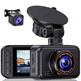 Dash Cam Front and Rear for Cars, 2.5K+1080P Dual Camera with 2" Screen