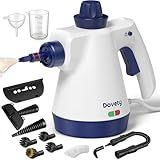 Steam Cleaner, Pressurized Handheld Steam Cleaner for Home with 12pcs Accessories & Safety Lock, Multi-Surface & Powerful Home Use Steamer for Cleaning, Car, Bathroom, Shower, Window, Grime, Grease