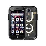 Unihertz Jelly Star Mini Smartphone 3 Inch Smallest Tiny 4G Cell Phone Android 13 Transparent Design LED Light NFC OTG 8GB RAM 256GB ROM (Black) Compatible with T-Mobile and Verizon only