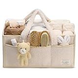 PeraBella Baby Diaper Caddy Organizer with Handle, Boy & Girl Shower Gift Basket, Portable Diaper Storage Basket Bin for Wipes, Newborn Baby Essentials Registry Search Must Haves, Car Caddy Organizer