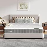 Novilla King Size Mattress 10 Inch,Hybrid Mattress King with Gel Memory Foam, Cool-Touch Nylon Cover & Pocketed Coils for Targeted Zones Support & Deep Restful Sleep CertiPUR-US Certified
