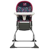 Cosco Kids Highchair for Baby, Simple Foldable High Chair, Convenient, Lightweight, and Compact Design, Flower Garden