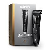MANSCAPED® The Beard Hedger® Men's Premium Beard Trimmer, 20 Length Adjustable Blade Wheel, Stainless Steel T-Blade for Precision Facial Hair Trimming, Cordless Waterproof Wet/Dry Clipper