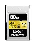 Lexar 80GB Professional CFexpress Type A Gold Series Memory Card, Up to 900MB/s Read, Cinema-Quality 8K Video, Rated VPG 400 (LCAGOLD080G-RNENG)