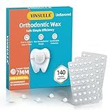Orthodontic Wax for Braces 140 Large Dots Individually Wrapped Unflavored 7mm Dental Wax