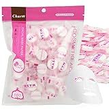 100 PCS Cotton Compressed Facial Mask Sheet, DIY Disposable Mask Paper Wrapped Masks for Home, Travel