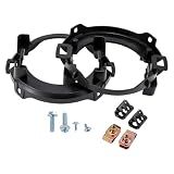 INFINAUTO Fog Light Bracket Kit with Screws and Clips for Nissan Frontier 2010-2019 for Nissan Xterra 2005-2015 Front Fog Lamp Mounting Set NI2590102 DS684-B0000 26150-EA025 P14899CAPA