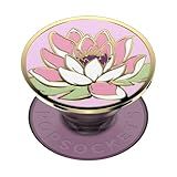 PopSockets: Phone Grip with Expanding Kickstand, Adhesive Grip - Enamel Water Lily