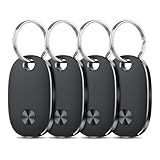 Air Tracker Tags-4 Pack, Bluetooth Tracker Works with Apple Find My APP (iOS Only), Keys Finder and Item Locator for Luggage, Backpack, Suitcases, Replaceable Battery, IP67 Waterproof Tracking Tag