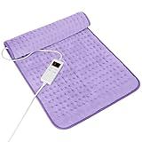 Heating Pad for Period Cramps, Heating Pad for Back/Neck/Shoulder Muscle Pain, 6 Heating & 4 Timer Setting, Auto Shut Off, Dry/Moist Heat & Machine Washable, Birthday Christmas Gifts for Women Mom