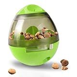 SunGrow Puppy, Small Dog Breeds, and Cat Treat Ball, Slow Pet Feeder, Boredom Buster, Adjustable Food Dispenser, Ends Naughty Chewing and Bloat, Encourages Exercise, Interactive Puzzle Feeder, 4.6”