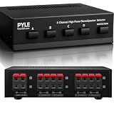 Pyle 4-Channel High Power Stereo Speaker Selector - A/B/C/D