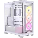 CORSAIR 3500X ARGB Mid-Tower ATX PC Case – Panoramic Tempered Glass – Reverse Connection Motherboard Compatible – 3X CORSAIR RS120 ARGB Fans Included – White